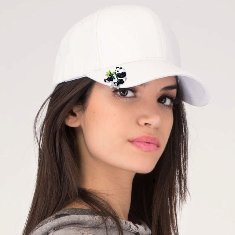 Hat Clip med Swarovski Crystal markør (Panda)