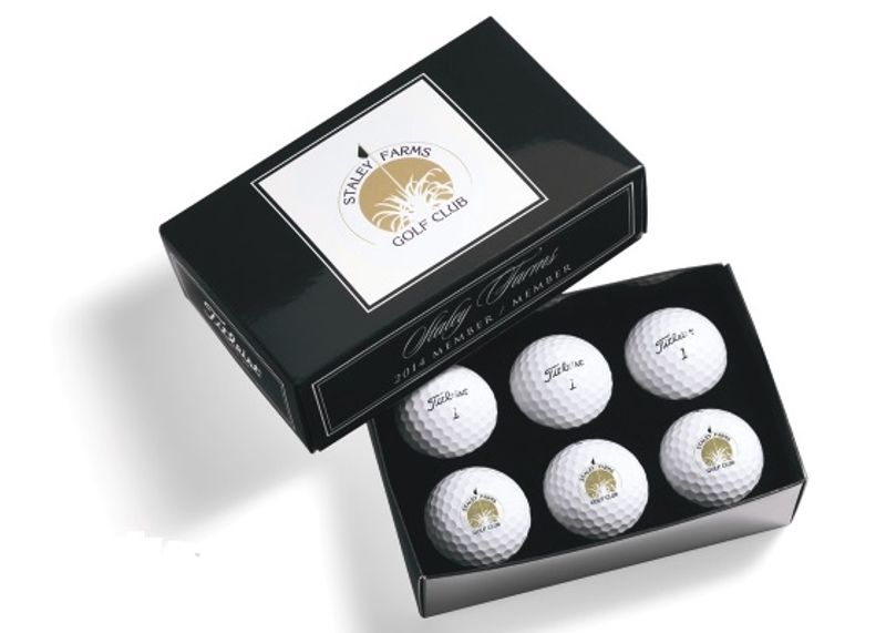 Titleist custom 1/2 dusinspakning m/skum (48 stk)
