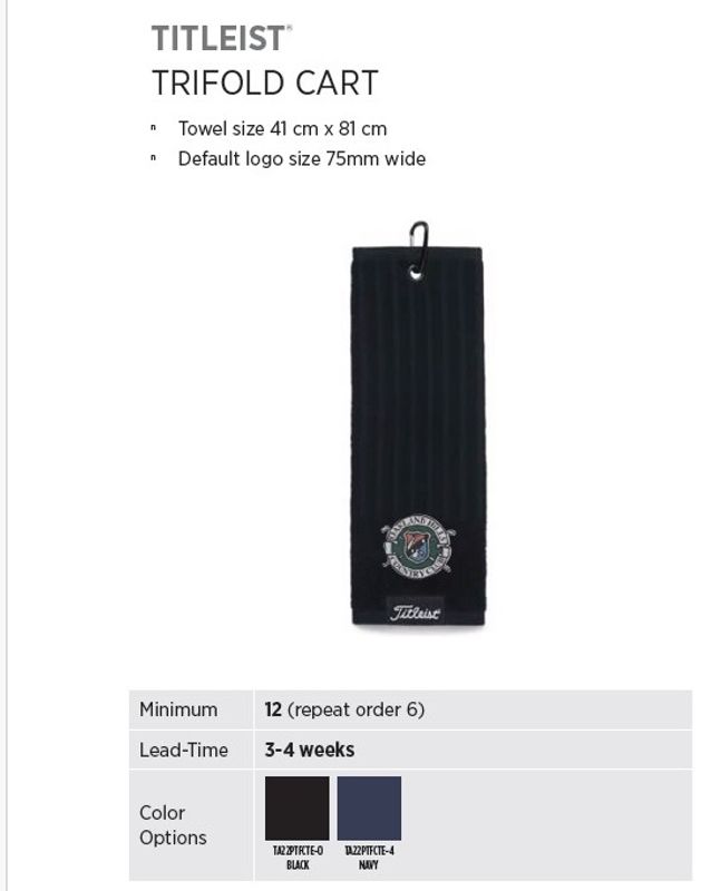 Titleist  Trifold  Cart Towel