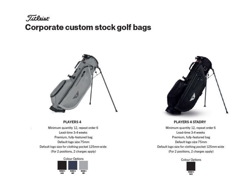 Titleist  Players 4 StaDry  b&aelig;rebag