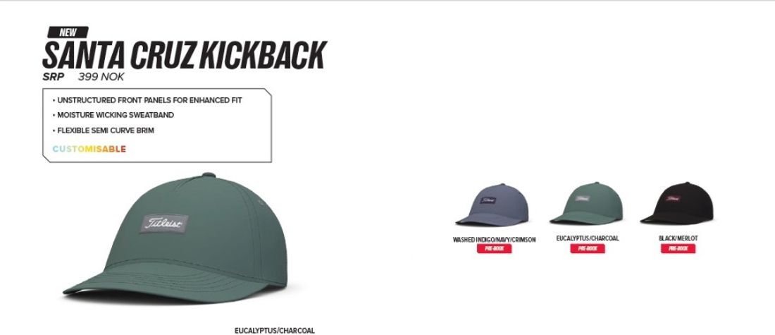 Titleist Santa Cruz Kickback Caps