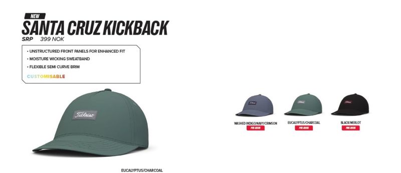 Titleist Santa Cruz Kickback Caps
