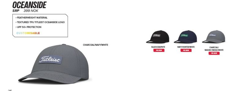 Titleist Oceanside Caps