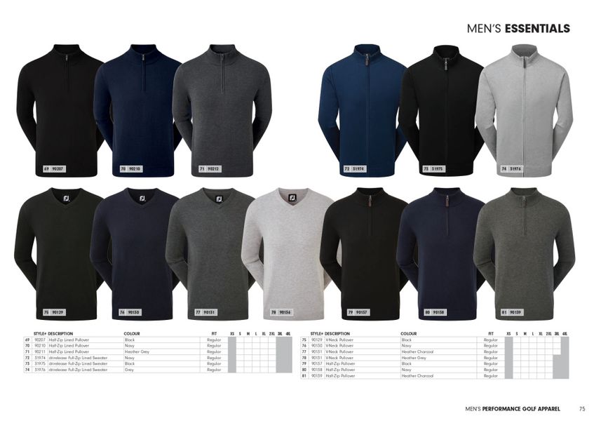 FootJoy Half Zip Pullover